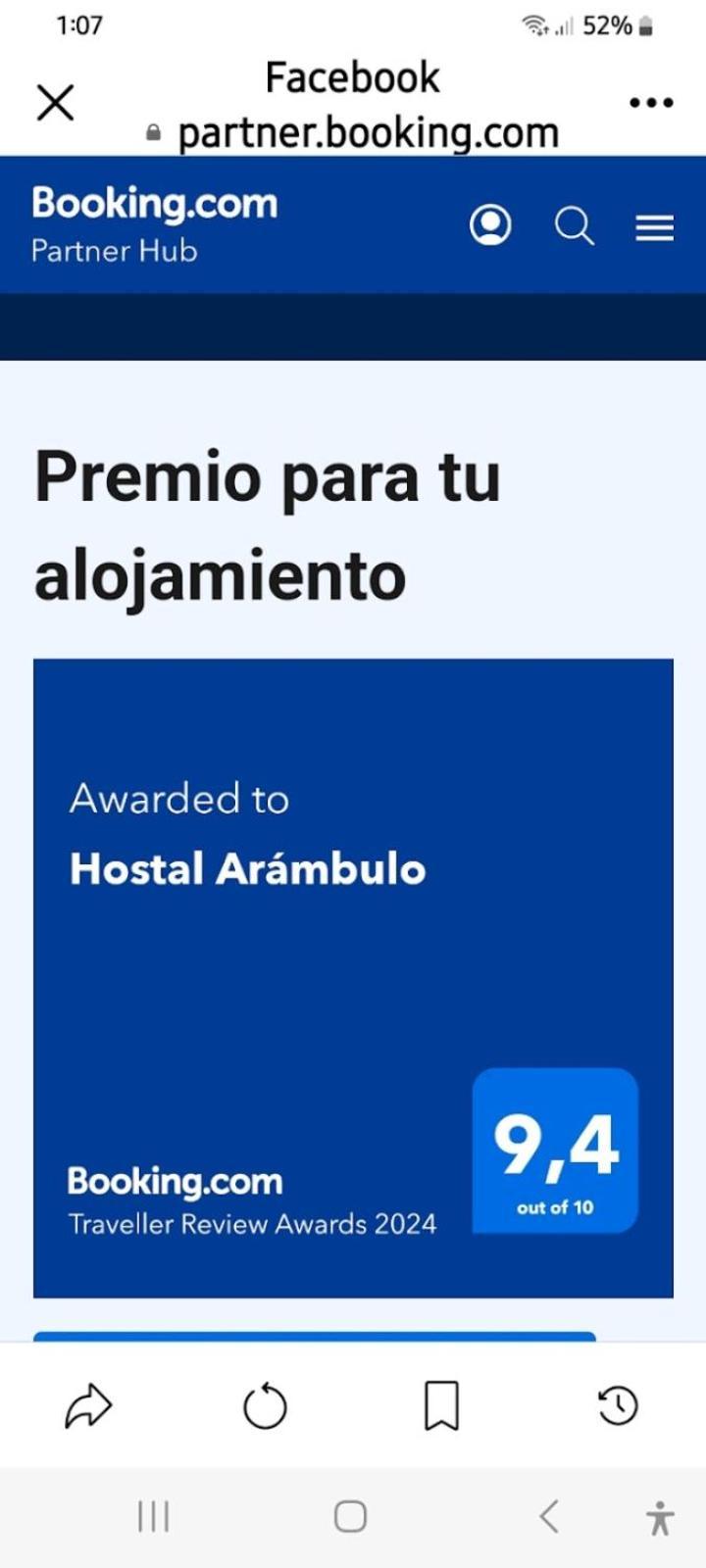 Hostal Arambulo Villavieja Buitenkant foto